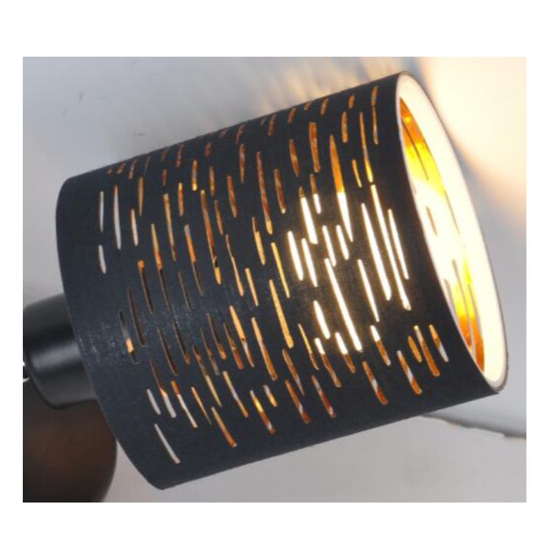 Spot light-1LT avec abat-jour en tissu découpé au laser