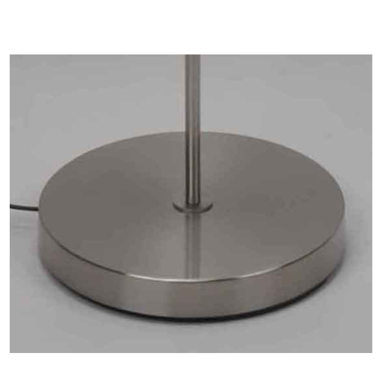 Lampadaire moderne avec abat-jour en tissu, abat-jour noir à l'intérieur doré