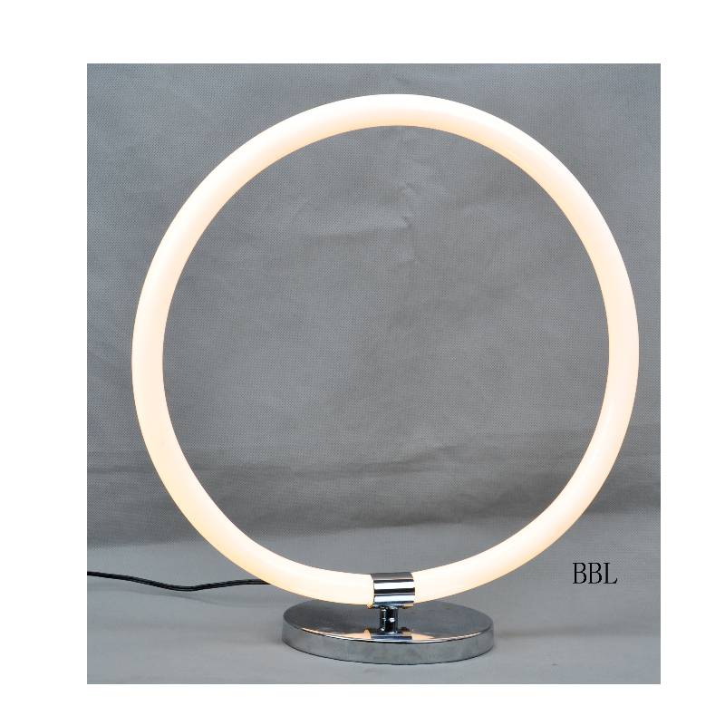 Lampe de table à LED avec tube rond en acrylique