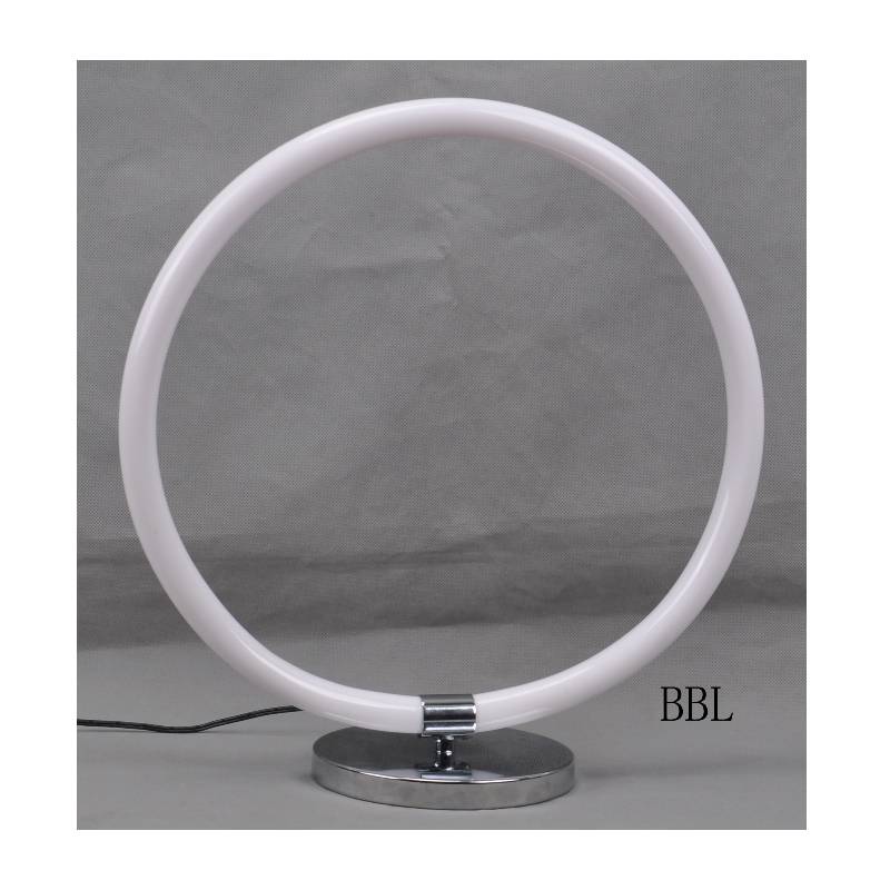 Lampe de table à LED avec tube rond en acrylique