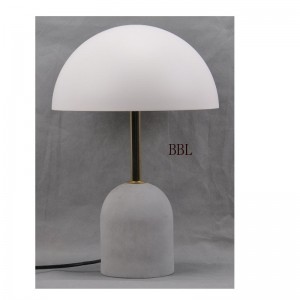 Lampe de table LED haute tension avec base en béton