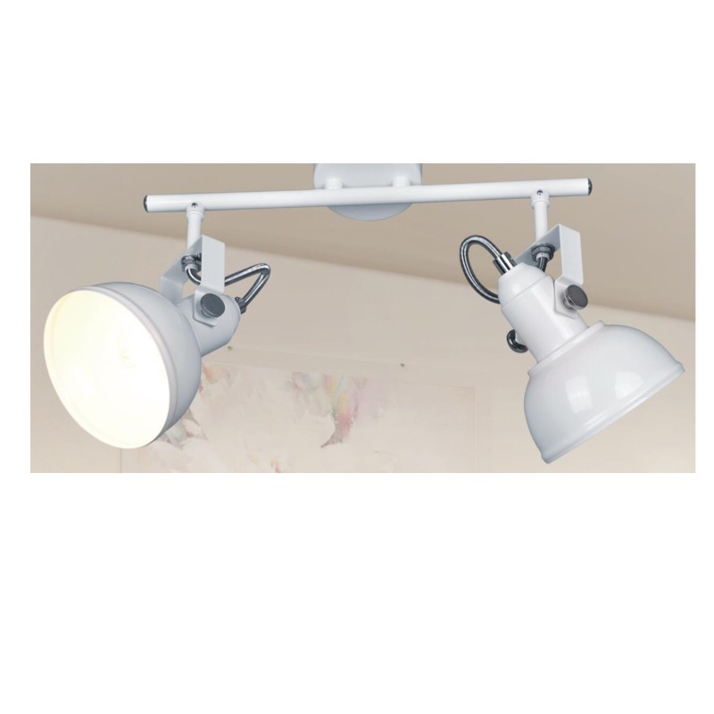 Spot light-2 avec abat-jour en métal et support en U