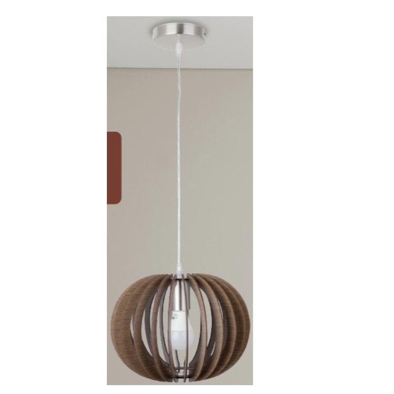 Suspension en bois marron foncé