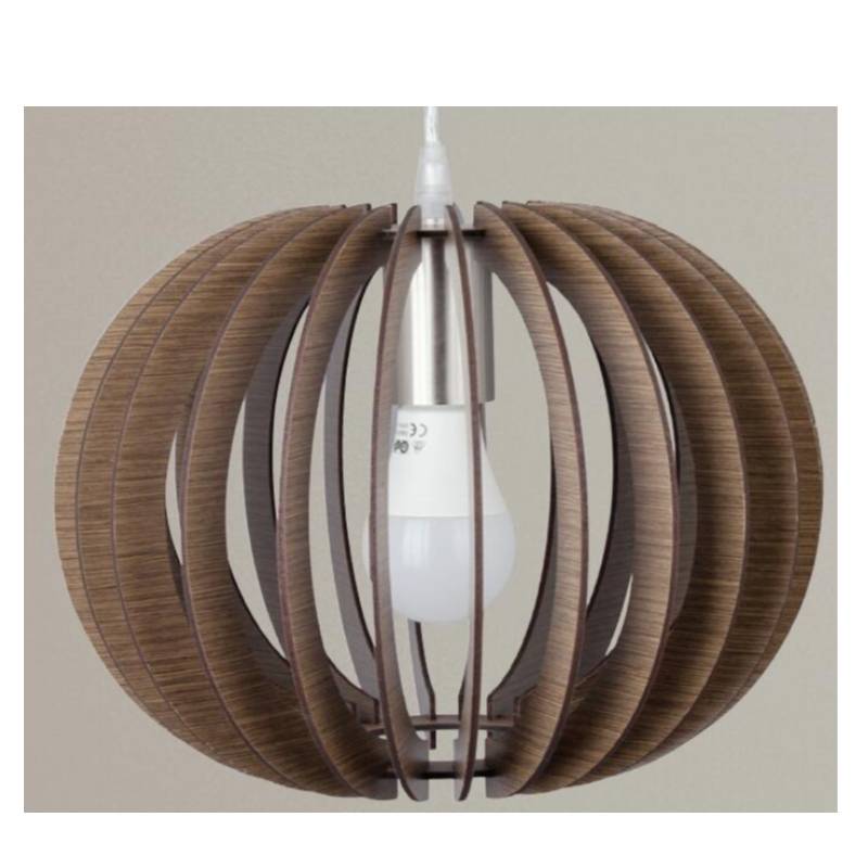 Suspension en bois marron foncé