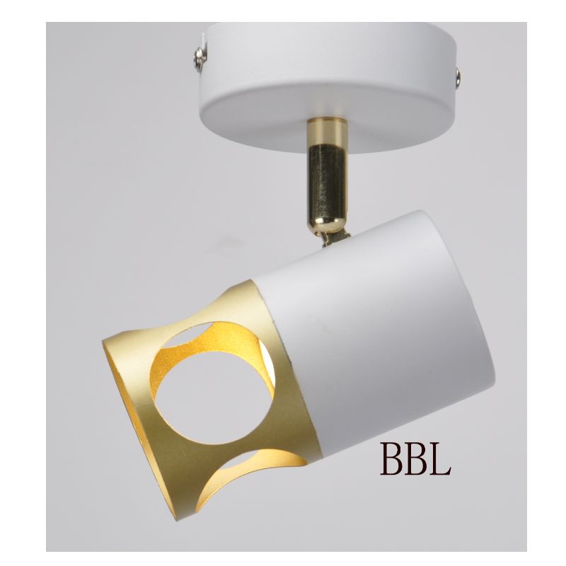 Modern Aggregate Light - 1, White + Gold Metal lamp Cover, Adjustable direction
